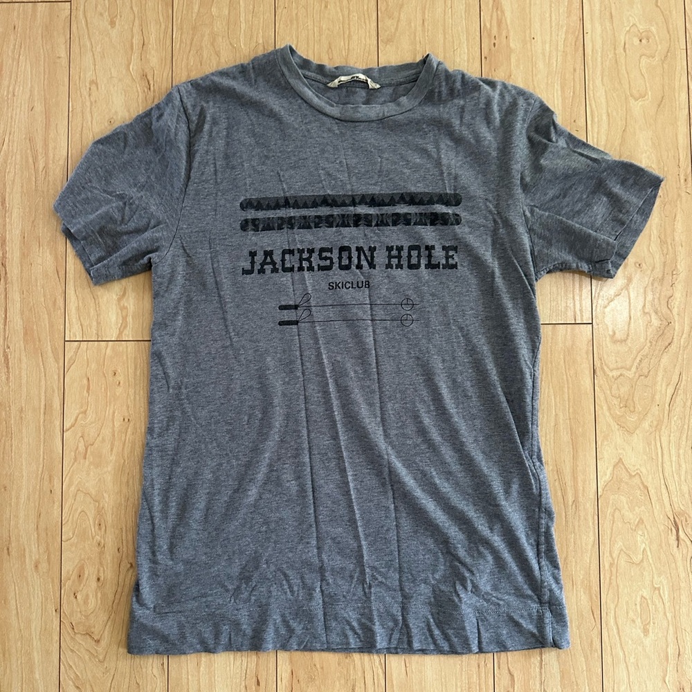 Golden Goose Jackson Hole Ski Club Gray T-Shirt